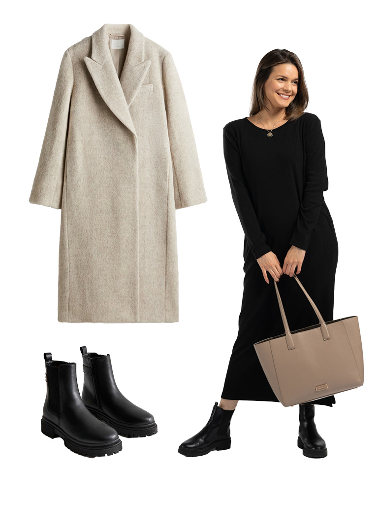 Jersey dress styling