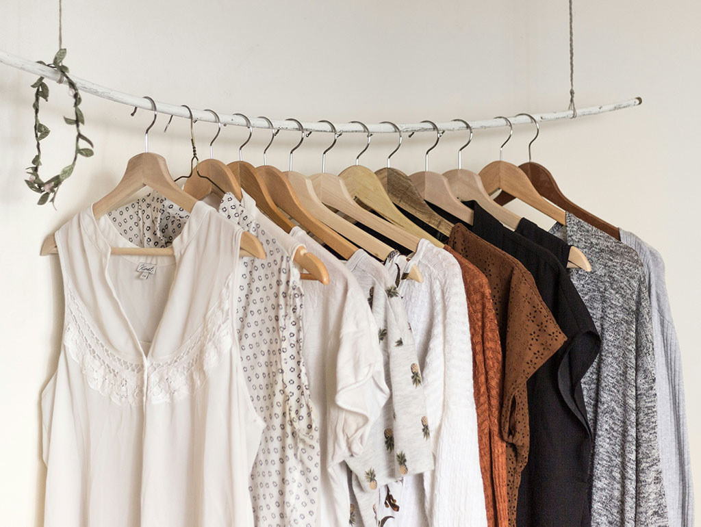 Organised wardrobe