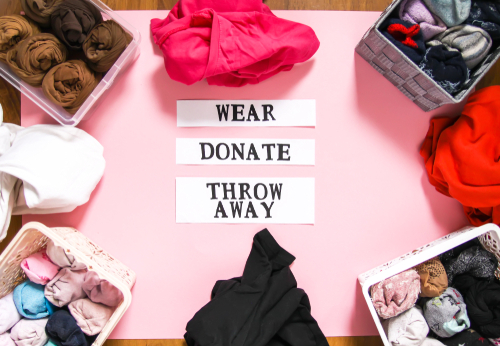 Wear, donate, throw away