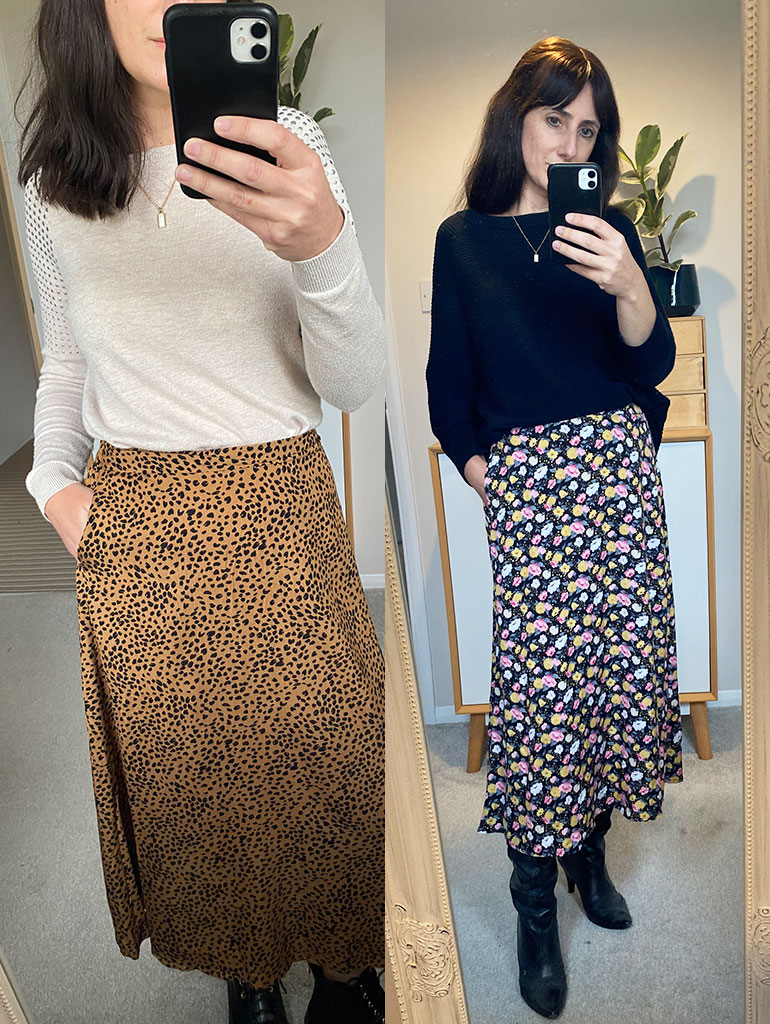 Midi skirt with jumper