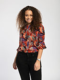 Fluted Sleeve Blouse image 2