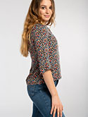 V-Neck Fluted Sleeve Blouse image 4