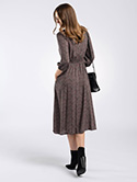 Tie Neck Midi Dress image 3