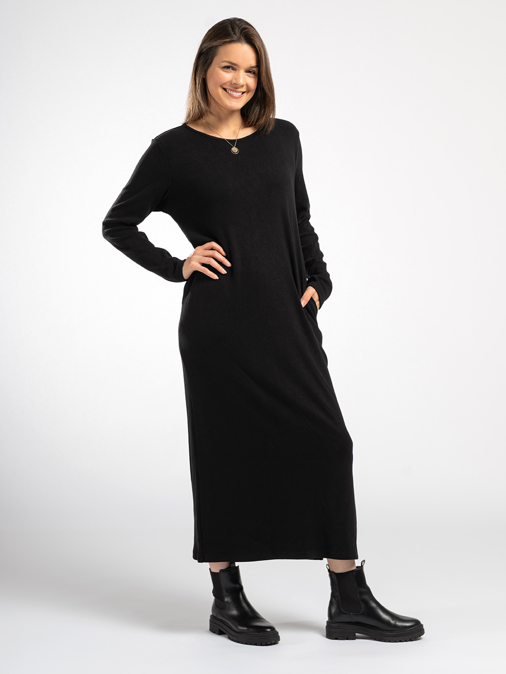 Jersey Black Dress