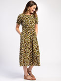 Shirred Waist Midi Dress image 2