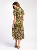 Shirred Waist Midi Dress image 3