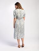 Shirred Waist Midi Dress image 3