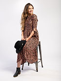 Tie-Sleeve Midi Dress image 2