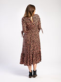 Tie-Sleeve Midi Dress image 3