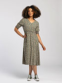 Shirred Waist Midi Dress image 1