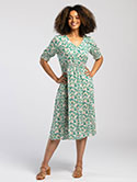 Shirred Waist Midi Dress image 1