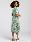 Shirred Waist Midi Dress image 3