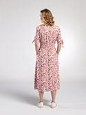 Shirred Waist Midi Dress image 3